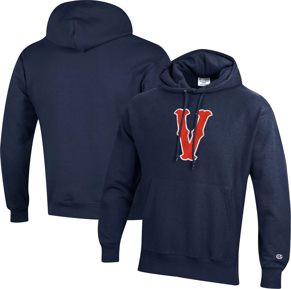 Chandail à capuchon pour hommes Champion Navy Virginia Cavaliers Vault Logo Reverse Weave