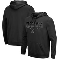 Men's Colosseum Black Virginia Cavaliers Blackout 3.0 Pullover Hoodie