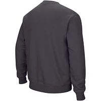 Men's Colosseum Charcoal Virginia Cavaliers Arch & Logo Crew Neck Sweatshirt