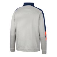 Men's Colosseum Gray/Navy Virginia Cavaliers Bushwood Fleece Quarter-Zip Jacket