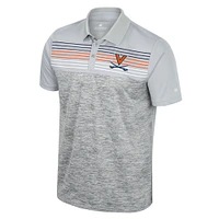 Men's Colosseum Gray Virginia Cavaliers Cybernetic Polo