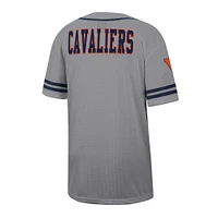 Men's Colosseum Gray Virginia Cavaliers Free Spirited Baseball Jersey