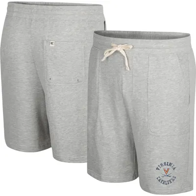 Colosseum Heather Grey Virginia Cavaliers aime entendre ce short en tissu éponge