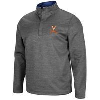 Men's Colosseum Heathered Charcoal Virginia Cavaliers Roman Pullover Jacket