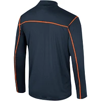 Men's Colosseum Navy Virginia Cavaliers Cameron Quarter-Zip Windshirt