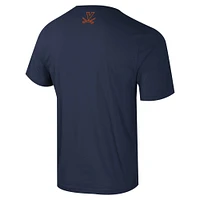 Men's Colosseum Navy Virginia Cavaliers Color Pop Active Blend T-Shirt