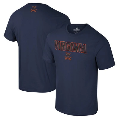 T-shirt Colosseum Navy Virginia Cavaliers Color Pop Active Blend pour hommes