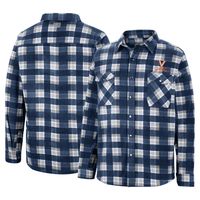 Men's Colosseum Navy Virginia Cavaliers Ellis Full-Snap Jacket