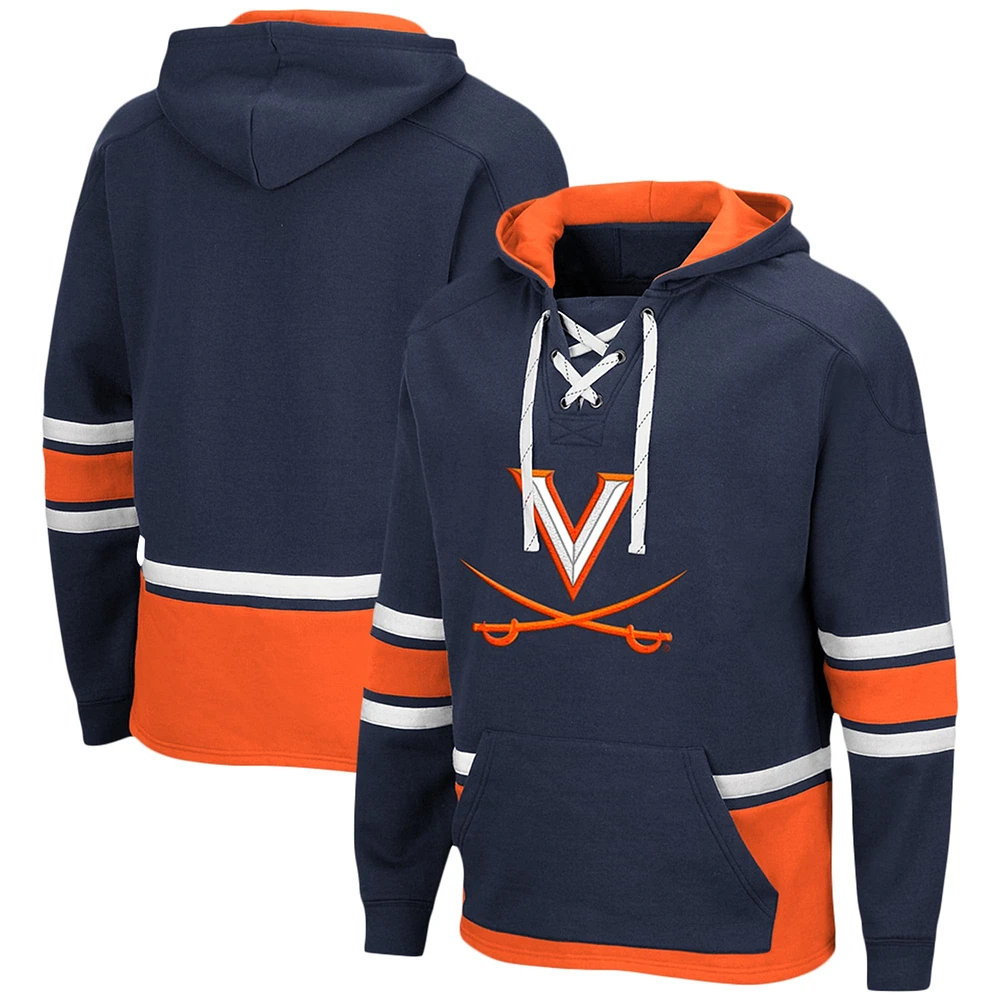 Sweat à capuche Colosseum Navy Virginia Cavaliers Lace Up 3.0 pour homme