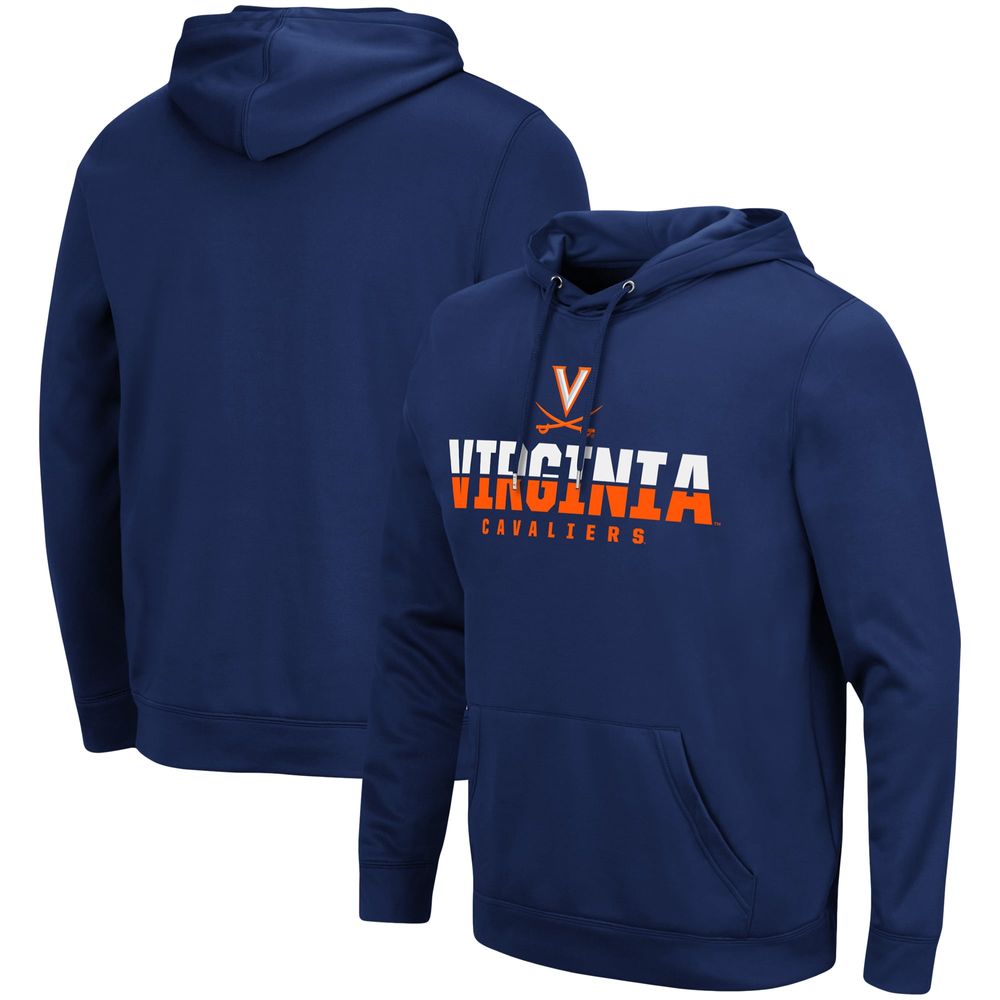 Men's Colosseum Navy Virginia Cavaliers Lantern Pullover Hoodie