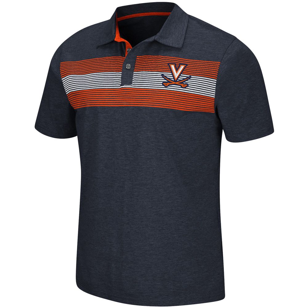 Men's Colosseum Navy Virginia Cavaliers Logan Polo