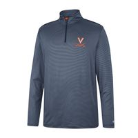 Men's Colosseum Navy Virginia Cavaliers Logo Quarter-Zip Windshirt