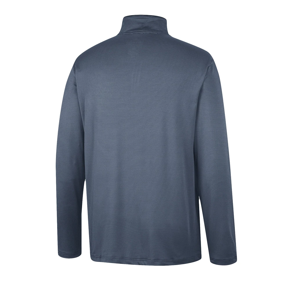 Men's Colosseum Navy Virginia Cavaliers Logo Quarter-Zip Windshirt