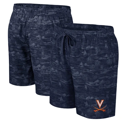 Short de bain Ozark Colosseum bleu marine Virginia Cavaliers pour hommes