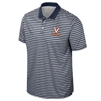 Polo rayé bleu marine Colosseum Virginia Cavaliers pour homme