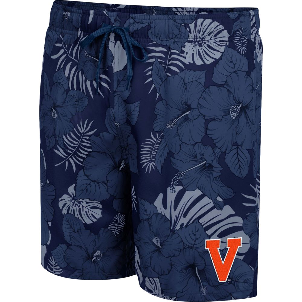 Men's Colosseum Navy Virginia Cavaliers The Dude Swim Shorts