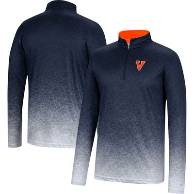 Men's Colosseum Navy Virginia Cavaliers Walter Quarter-Zip Windshirt