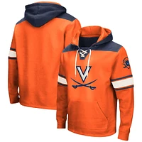 Sweat à capuche lacets Colosseum Orange Virginia Cavaliers 2.0 pour hommes