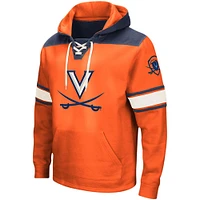 Men's Colosseum Orange Virginia Cavaliers 2.0 Lace-Up Pullover Hoodie