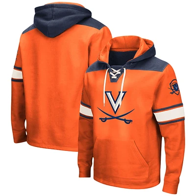 Men's Colosseum Orange Virginia Cavaliers 2.0 Lace-Up Pullover Hoodie