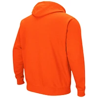 Men's Colosseum Orange Virginia Cavaliers Arch & Logo 3.0 Pullover Hoodie