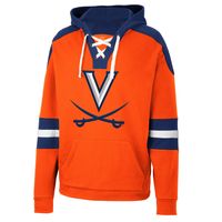 Men's Colosseum Orange Virginia Cavaliers Lace-Up 4.0 Pullover Hoodie