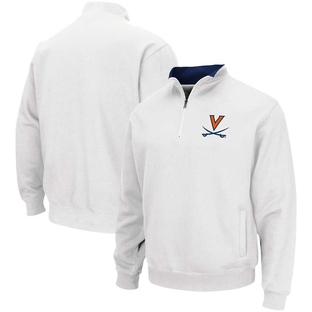 Colosseum White Virginia Cavaliers Tortugas Team Logo Veste zippée pour homme