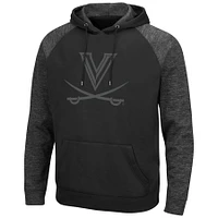 Men's ColosseumVirginia Cavaliers Blackout 3.0 Tonal Raglan Pullover Hoodie