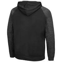 Men's ColosseumVirginia Cavaliers Blackout 3.0 Tonal Raglan Pullover Hoodie