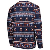 Men's Concepts Sport Navy Virginia Cavaliers Swivel Long Sleeve T-Shirt & Pants Sleep Set