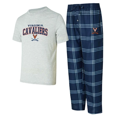 Ensemble de nuit pour homme Concepts Sport Virginia Cavaliers avec t-shirt et pantalon