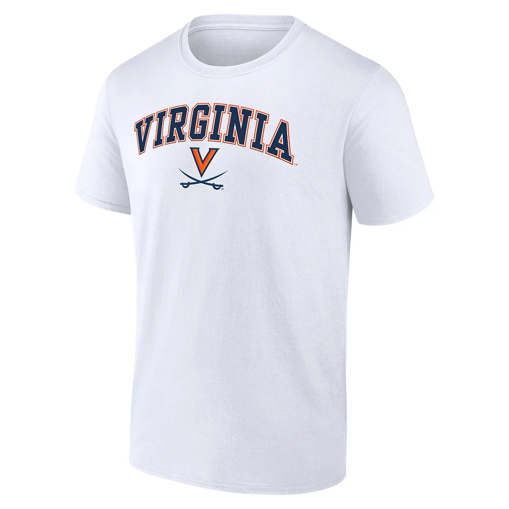 Men's Fanatics White Virginia Cavaliers Campus T-Shirt