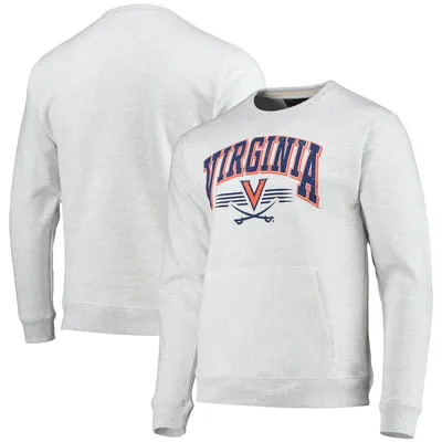 Virginia Cavaliers League Collegiate Wear Upperclassman Pocket Pullover Sweatshirt - Heathered Gray
