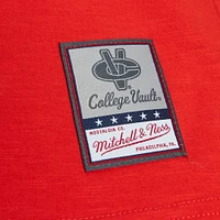 T-shirt à manches longues raglan flammé légendaire des Virginia Cavaliers de Mitchell & Ness pour hommes rouge