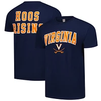 Men's Navy Virginia Cavaliers Basic Stacked Mascot T-Shirt