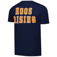 Men's Navy Virginia Cavaliers Basic Stacked Mascot T-Shirt