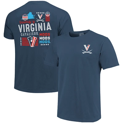 Men's Navy Virginia Cavaliers Red, White & Hoo T-Shirt