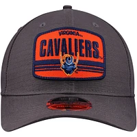 Men's New Era Charcoal Virginia Cavaliers Team Elevated 9SEVENTY Stretch-Snap Adjustable Hat