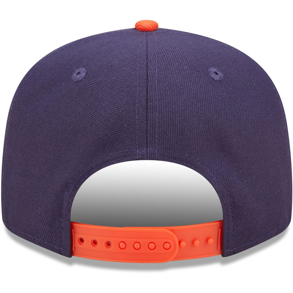 Men's New Era Navy/Orange Virginia Cavaliers Team Script 9FIFTY Snapback Hat