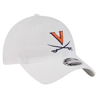 Men's New Era White Virginia Cavaliers Active Ripstop 9TWENTY Adjustable Hat