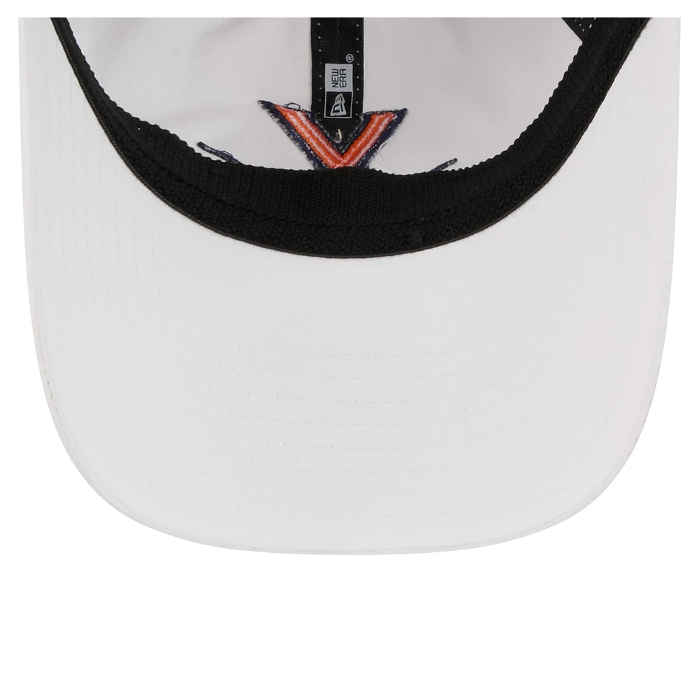 Men's New Era White Virginia Cavaliers Active Ripstop 9TWENTY Adjustable Hat