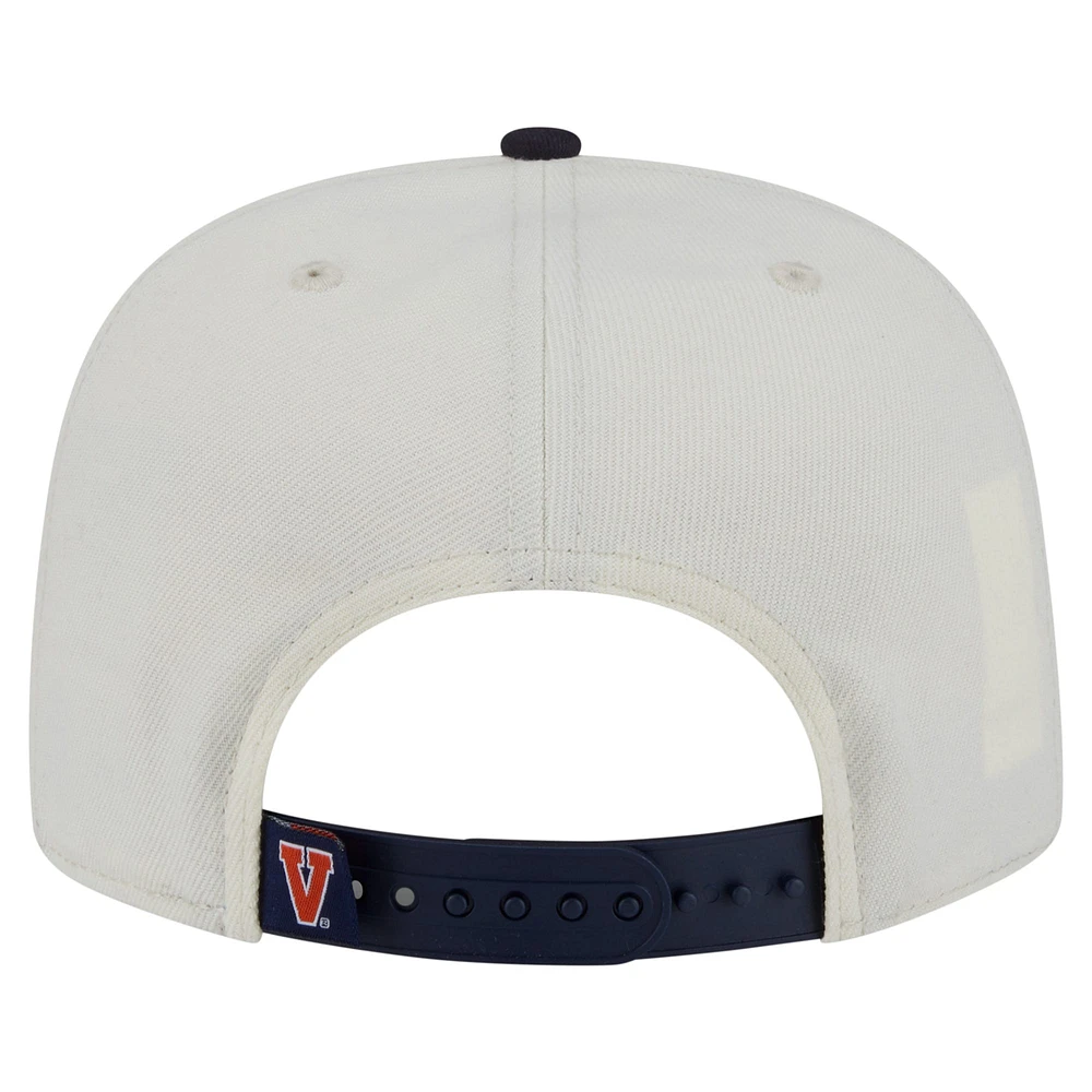 Men's New Era White Virginia Cavaliers Collegiate 9FIFTY A-Frame Snapback Hat
