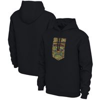 Men's Nike Black Virginia Cavaliers Veterans Camo Pullover Hoodie