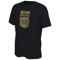 T-shirt Nike Virginia Cavaliers Veterans Camo noir pour homme