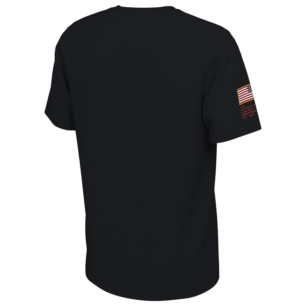 T-shirt Nike Virginia Cavaliers Veterans Camo noir pour homme