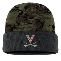 Bonnet en tricot à revers camouflage Nike Virginia Cavaliers Military Appreciation pour homme