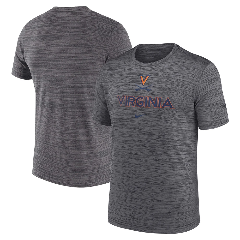 Men's Nike Gray Virginia Cavaliers 2024 Sideline Velocity Legend Performance T-Shirt