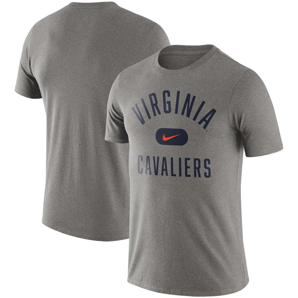 T-shirt Nike pour homme en gris chiné Virginia Cavaliers Team Arch