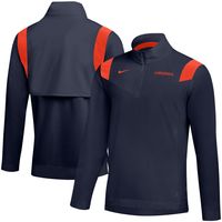 Men's Nike Navy Virginia Cavaliers 2021 Team Coach Quarter-Zip Jacket