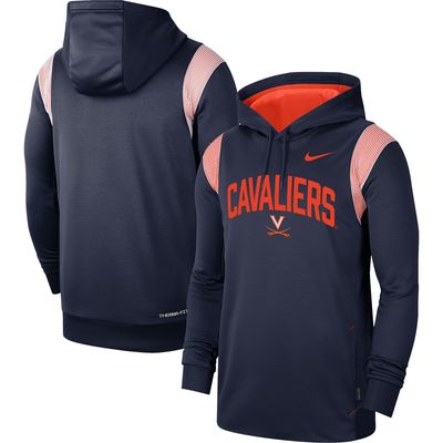 Men's Nike Navy Virginia Cavaliers 2022 Game Day Sideline Performance Pullover Hoodie